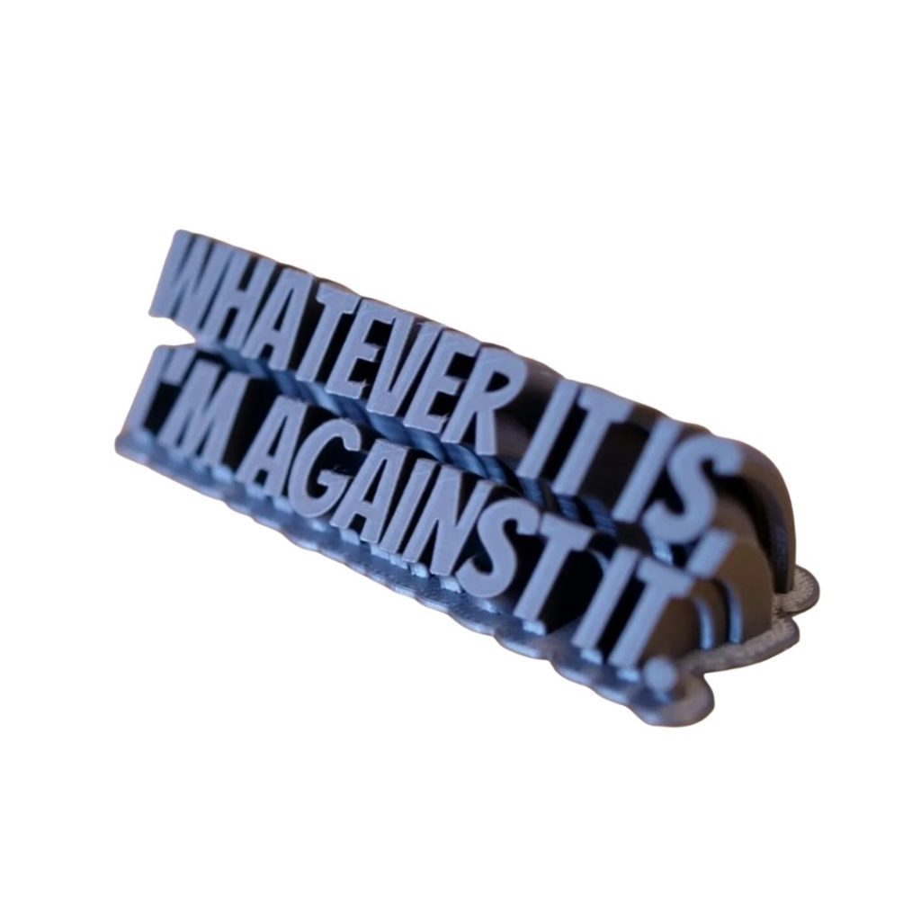 Sweeping Name Plate 3D printed custom gift