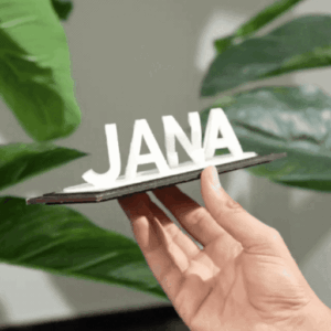 [CUSTOM MADE] Dual Name Illusion Love 3d Printed Gift